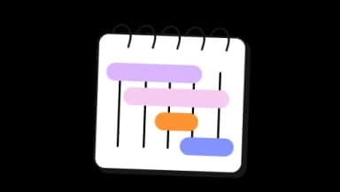 Icon of a planner with a pencil and ruler, indicating study planning.